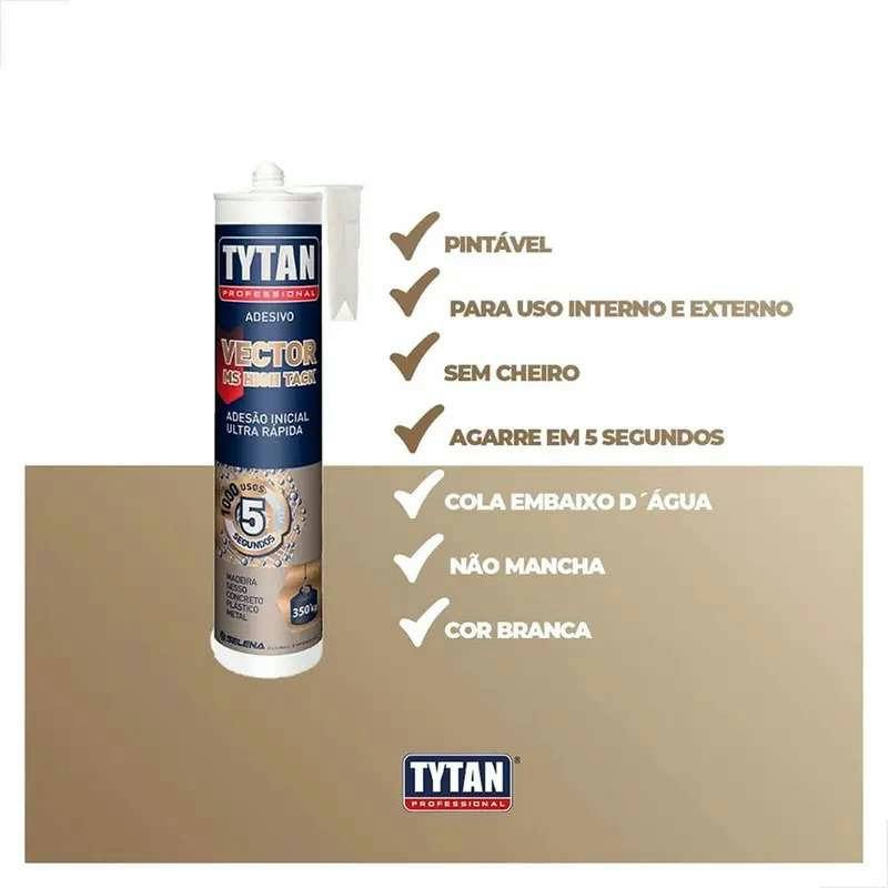 Adesivo Vector High Tack Branco 420g 040017 Tytan — imagem 1