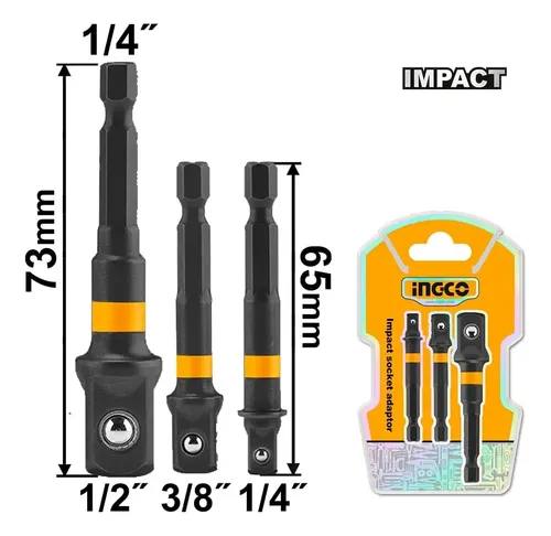 Adaptador Soquetes Para Imacto Encaixe 1/4Pol AMN365A01 Ingco — imagem 1