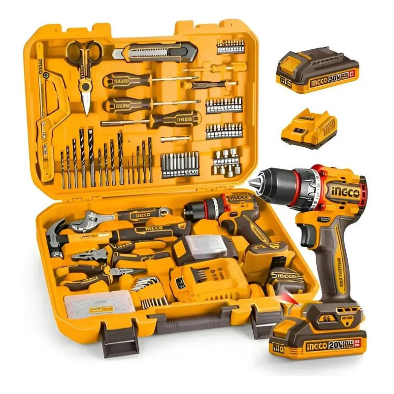 Kit Parafusadeira Furadeira com 166 Peças HKTHP41662-9 Ingco — imagem 1