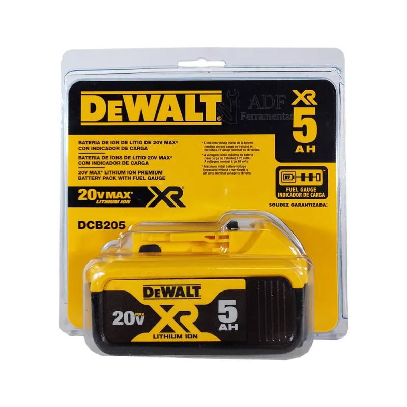 Bateria De Litio 20V Xr 5.0Ah Dcb205-B3 Dewalt — imagem 1