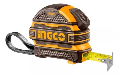 Trena Emborrachada 5M Botão Duplo 5Mx25mm HSMT08525 Ingco — imagem 1