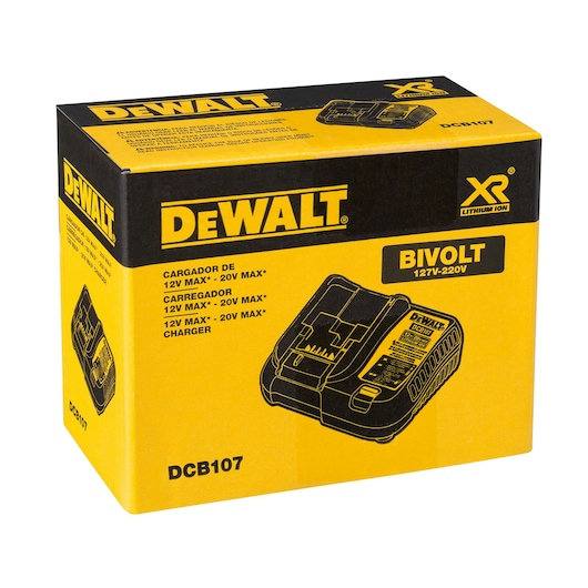 Carregador De Baterias De Íons De Lítio 12V-20V Dcb107-B2 Dewalt — imagem 1